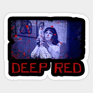 Murderous Red Deep's Dark Aesthetic Sticker